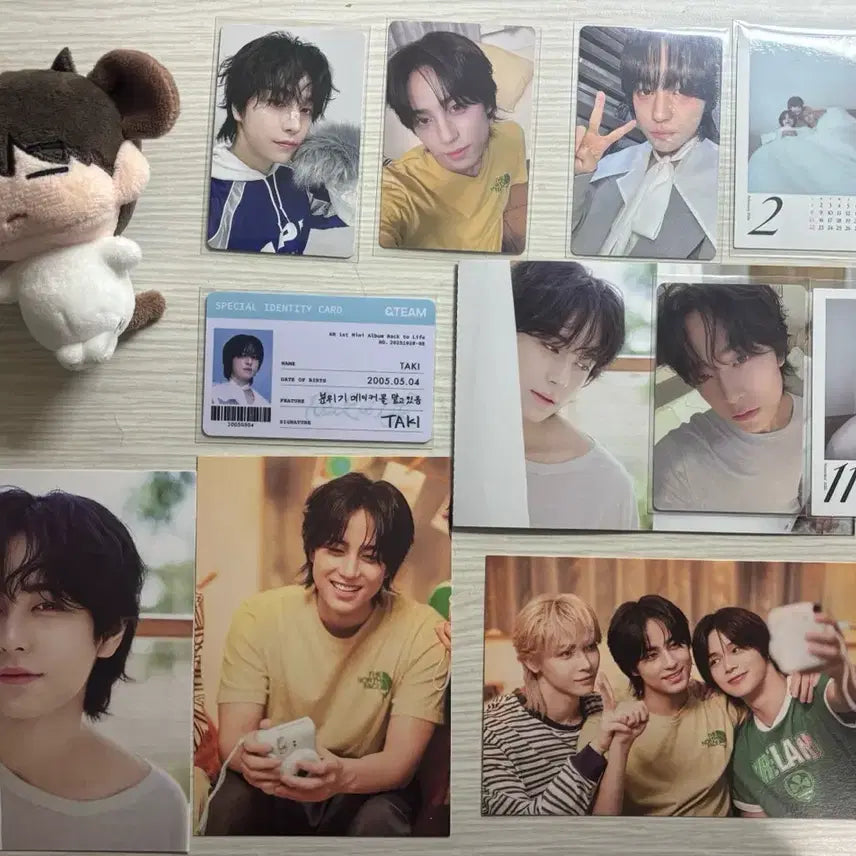 [BUNJANG] ENHYPEN Taki "Ddonggae" Plush Doll + Photocard Bundle Set / 앤팀 타키 똥깨 + 포카 일괄 급처(제시가능)