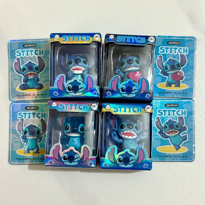 [BUNJANG] Stitch Rice Grain Figures Set of 4 / 스티치 쌀알피규어 4종 일괄
