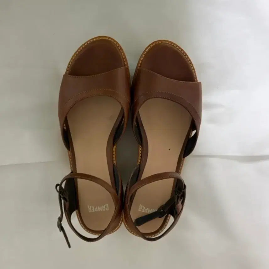 [BUNJANG] CAMPER Wedge Sandals / [1회 착용] 캠퍼 웨지 샌들 (정가 20만원대)
