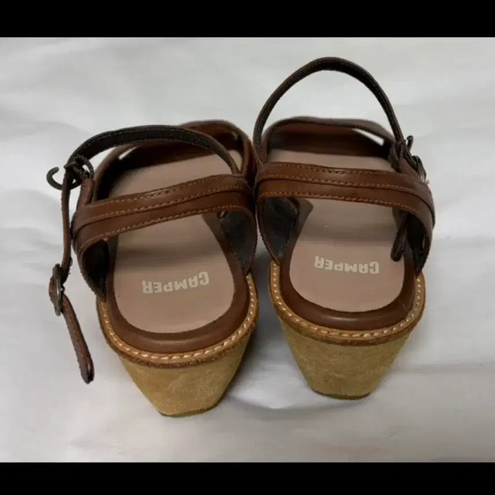 [BUNJANG] CAMPER Wedge Sandals / [1회 착용] 캠퍼 웨지 샌들 (정가 20만원대)