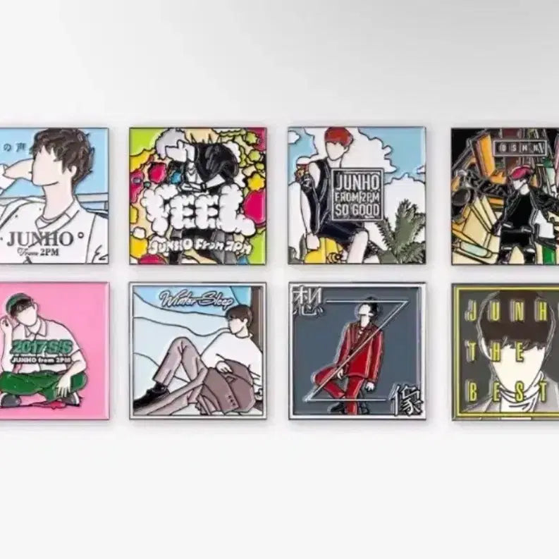 [BUNJANG] 2PM Junho Pin Badge Set / 2PM 준호 굿즈 핀뱃지 세트