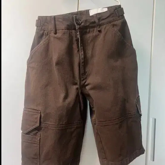 [BUNJANG] Yiyae Zipper Cargo Shorts Brown / yiyae 지퍼 카고 쇼츠 브라운