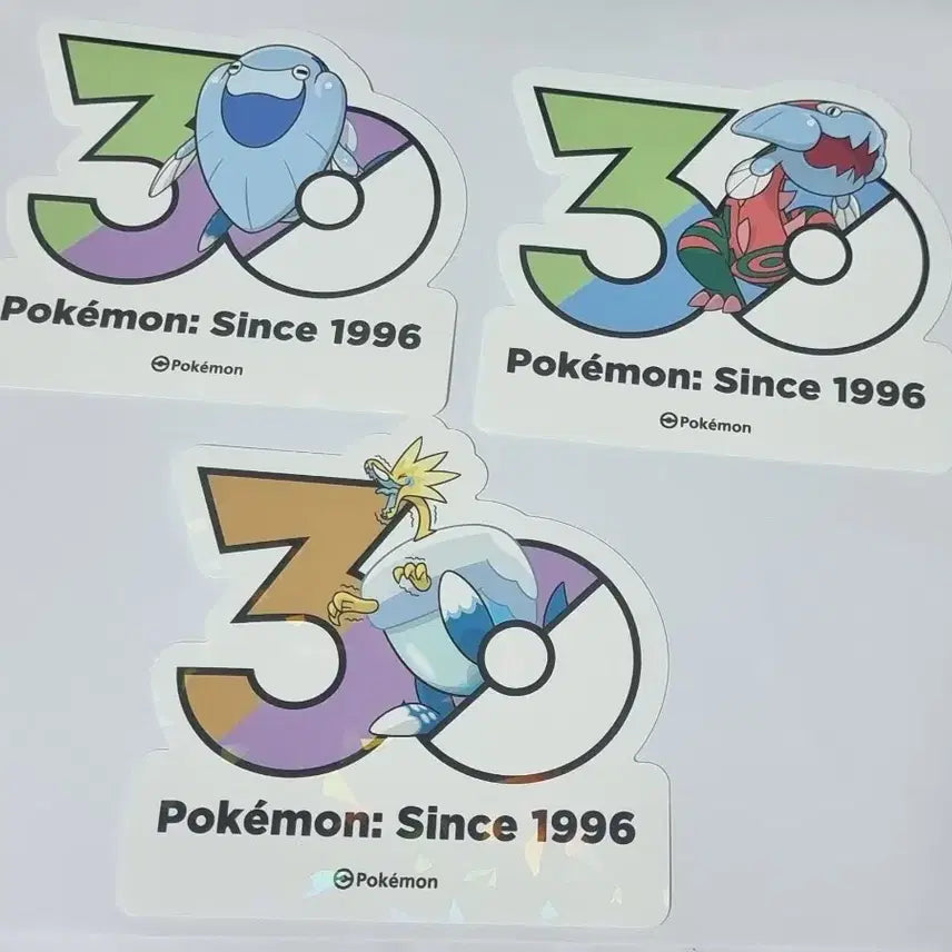 [BUNJANG] Pokemon 30th Anniversary Logo Sticker Bundle (Generation 8 Fossil Pokemon) / 포켓몬 30주년 기념 로고 스티커 일괄 8세대 화석 포켓몬