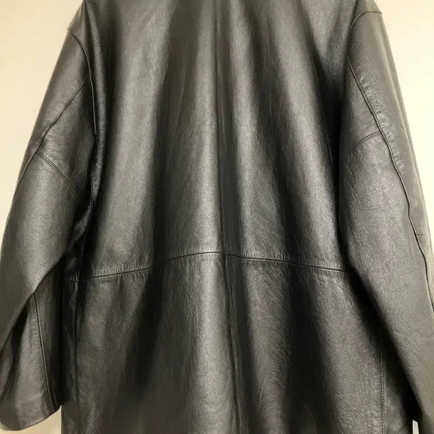 [BUNJANG] Politeru Leather Coverall Black / 폴리테루 레더 커버올 블랙 (3)