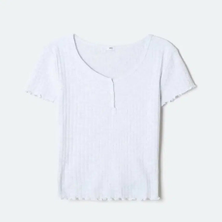 [BUNJANG] SPAO Punching Henley T-shirt + Long Cardigan Set / 스파오 펀칭 헨리넥 반팔티 + 긴팔 가디건 set