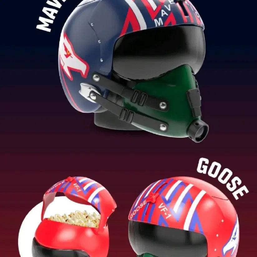 [BUNJANG] Top Gun Maverick Goose Helmet Bucket / 탑건 매버릭 구스 팝콘 헬멧 버켓 top gun