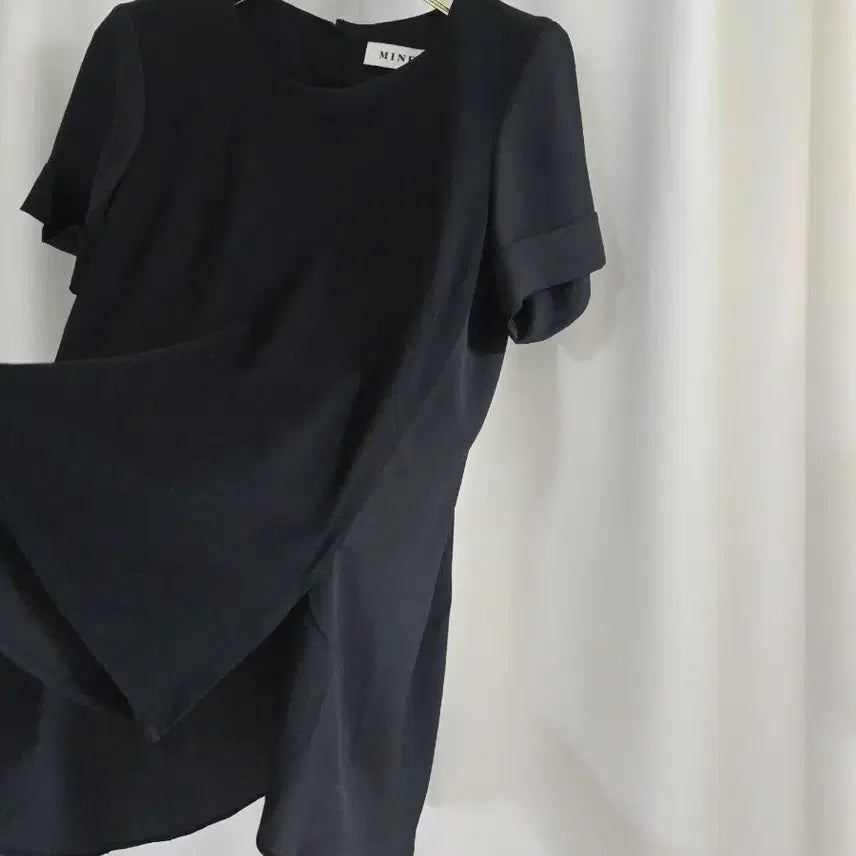[BUNJANG] MINE Black Chiffon Blouse / 마인 블랙 블라우스