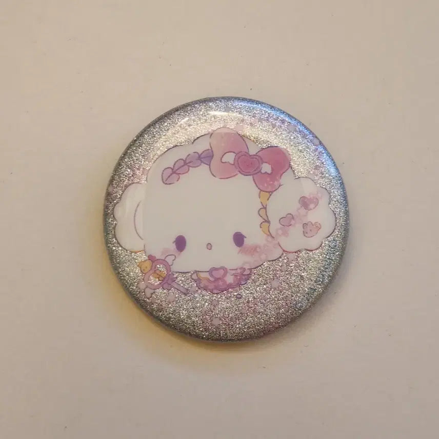 [BUNJANG] Sanrio Kogimyun Glitter Can Badge / 산리오 코기뮹 글리터 캔뱃지