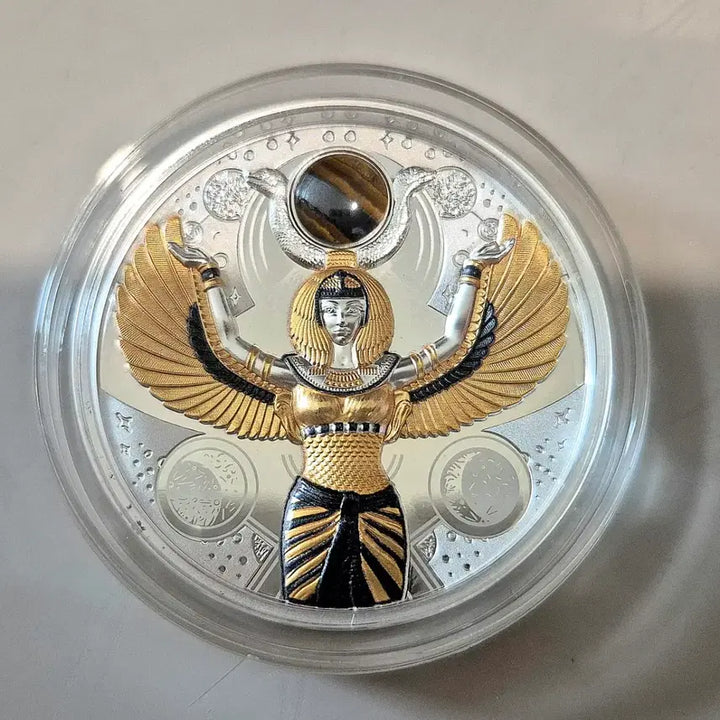 [BUNJANG] Egypt Goddess Isis 2 oz Silver Coin / 이집트 여신 이시스 2온스 은화
