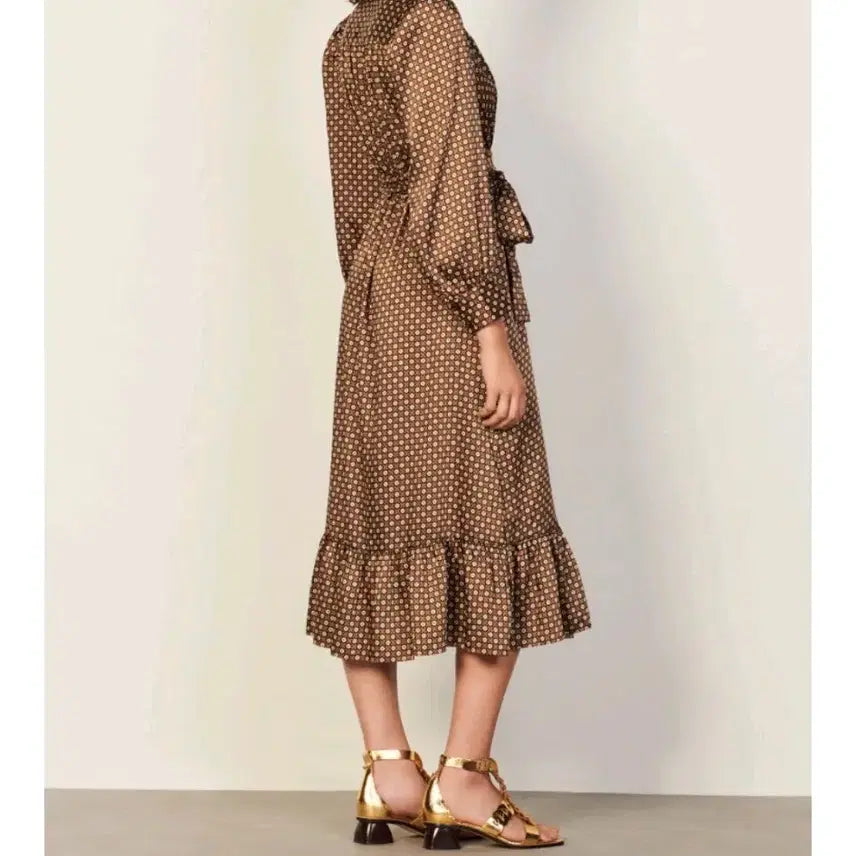 [BUNJANG] Sandro 2022 Wrap Long Dress / 산드로(2022) 랩 롱원피스 팔아요