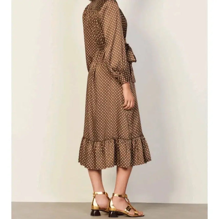 [BUNJANG] Sandro 2022 Wrap Long Dress / 산드로(2022) 랩 롱원피스 팔아요