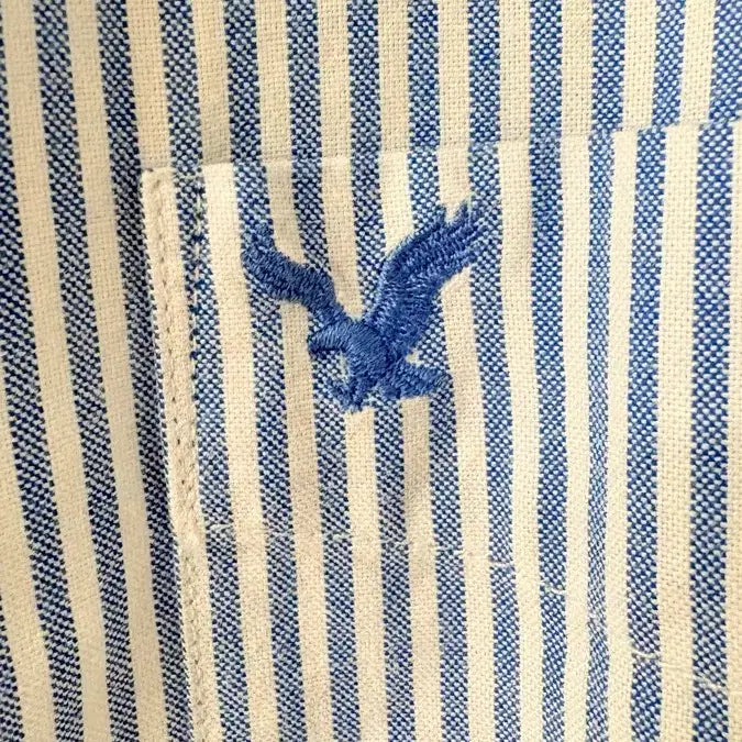 [BUNJANG] American Eagle Striped Short Sleeve Shirt / 아메리칸이글에서 나온 스트라이프 반팔셔츠