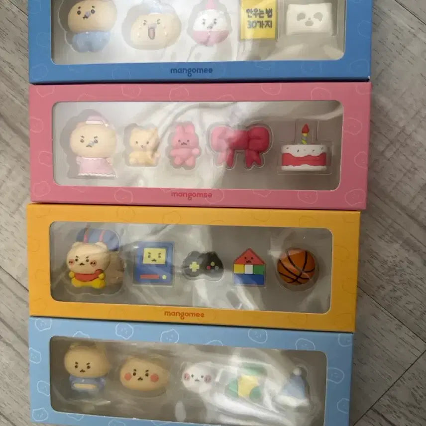 [BUNJANG] Manggeureonjin Gom Figure Charm Set / 망그러진 곰 피규어 참 팔아요!!