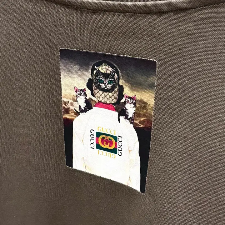 [BUNJANG] Gucci Artwork Custom Short Sleeve T-Shirt / [L~XL] gucci 아트웍 일러스트 커스텀 반팔 티셔츠