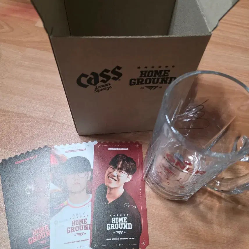 [BUNJANG] T1 Faker CS Beer Glass Set / T1 카스 오너 맥주잔, 홈그 오너 3종 티켓