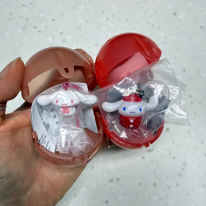 [BUNJANG] Bandai Sanrio Cinnamoroll Cherry Blossom/Strawberry Mark Gacha Bundle Set / 반다이 산리오 벚꽃/딸기 메지루시 가챠 시나모롤