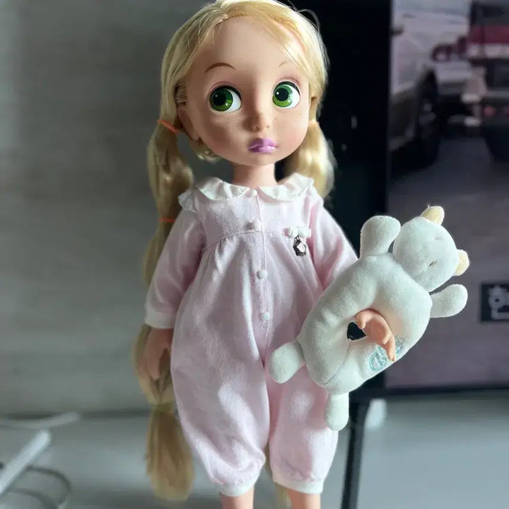 [BUNJANG] Disney Baby Doll Rapunzel with Pajamas and Hand Puppet / 디즈니베이비돌 라푼젤 의상포함