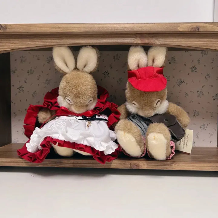 [BUNJANG] Vintage Sleeping Rabbit Doll / 빈티지 잠자는 토끼 인형