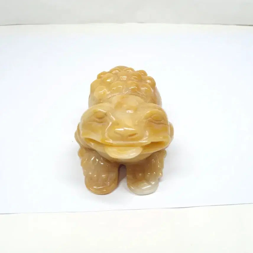 [BUNJANG] Yellow Jade Frog Figurine / 황옥 개구리 조각상