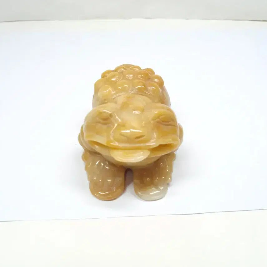 [BUNJANG] Yellow Jade Frog Figurine / 황옥 개구리 조각상