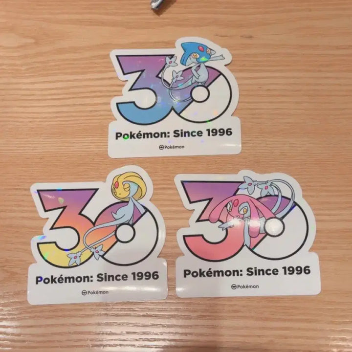 [BUNJANG] YUCSI M-Light Agnom Set Pokemon 30th Anniversary Stickers / 유크시 엠라이트 아그놈 세트 포켓몬 30주년 기념 스티커