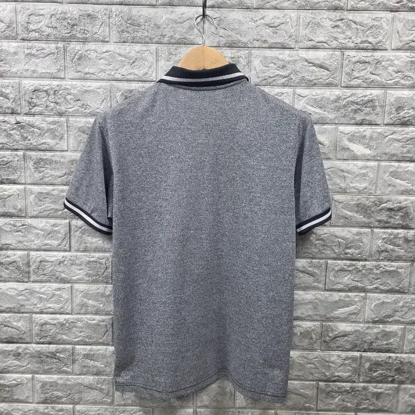 [BUNJANG] The North Face Grey Collar Short Sleeve T-Shirt Size 100 / 노스페이스 그레이 카라 반팔티  사이즈 100