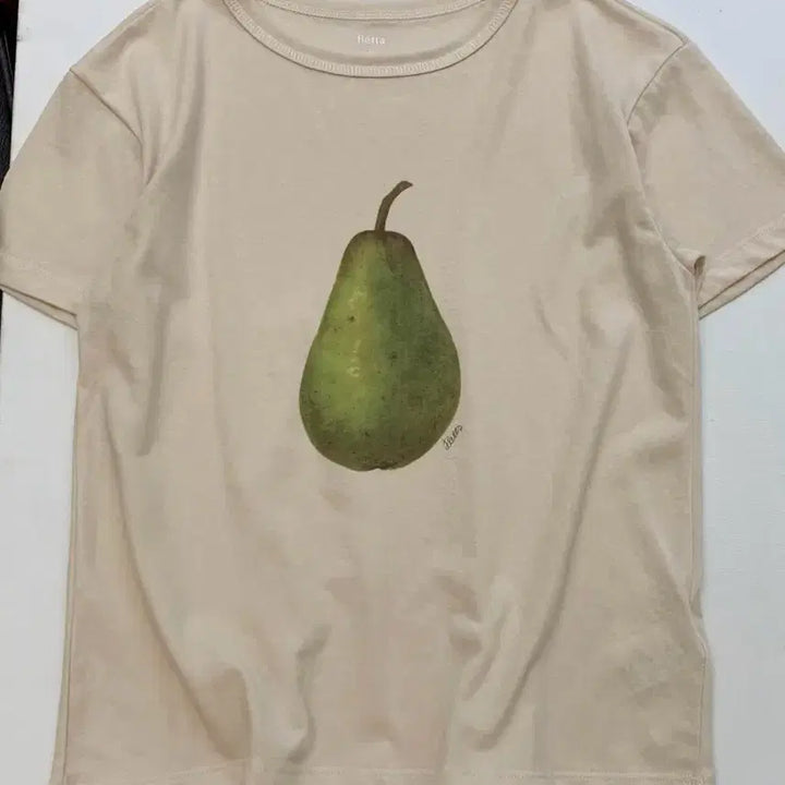[BUNJANG] Fletta Western Pear Short Sleeve T-Shirt / Fletta 플레따 서양배 반팔 티셔츠