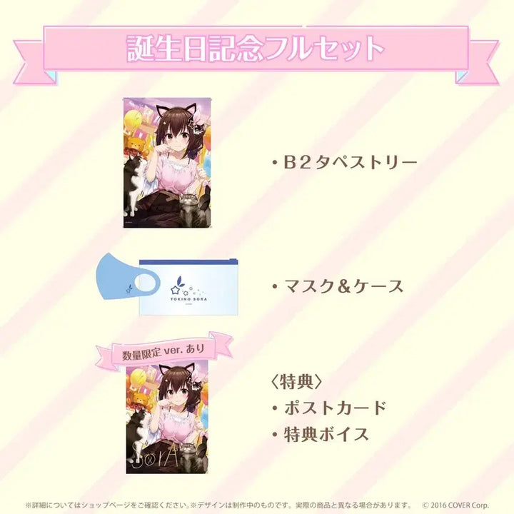 [BUNJANG] Hololive Tokino Sora 2022 Birthday Memorial Goods Set / 홀로라이브 토키노 소라 2022 생일기념 굿즈 세트 판매합니다~
