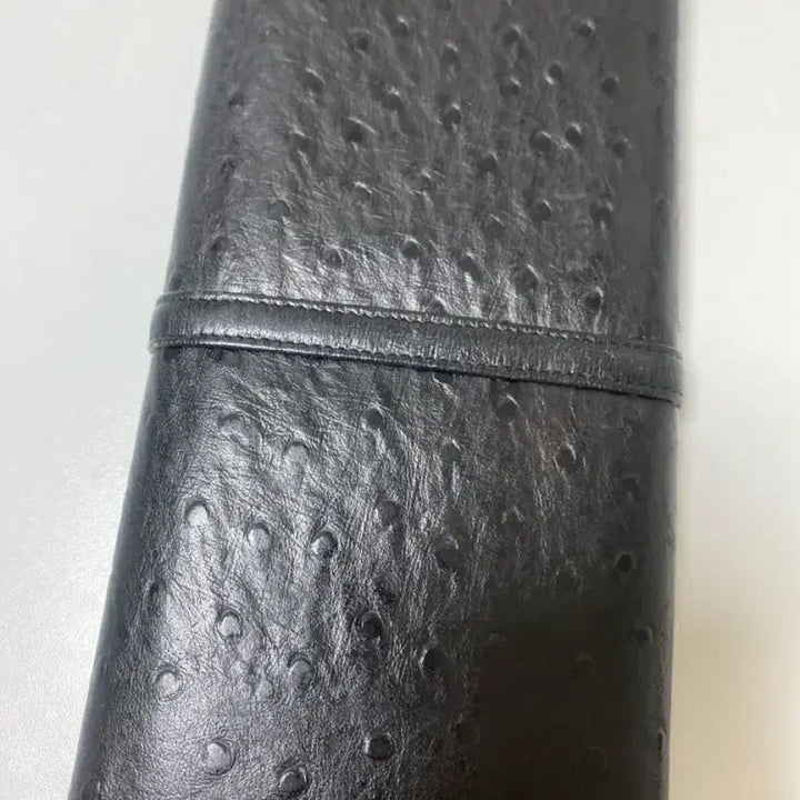[BUNJANG] Esquire Collection Black Ostrich Leather Long Wallet / Esquire collection 장지갑 블랙
