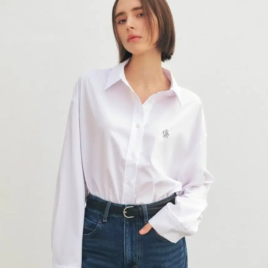 [BUNJANG] Citybreeze Wrinkle-Free Oversized Shirt White / (새상품) 시티브리즈 링클프리 오버핏 셔츠 화이트