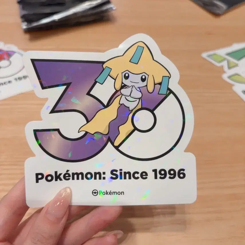 [BUNJANG] Jirachi Pokemon 30th Anniversary Holographic Sticker / 지라치 포켓몬 30주년 홀로그램 스티커