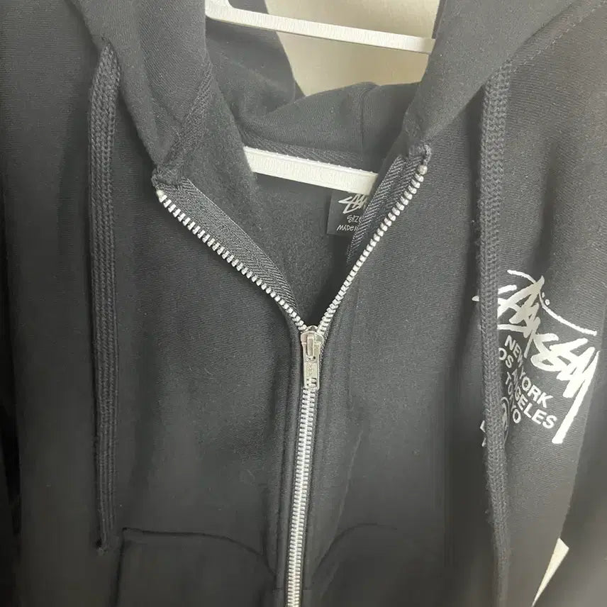 [BUNJANG] Stussy World Tour Zip-Up Hoodie / 정품) 스투시 월드투어 후드집업 S