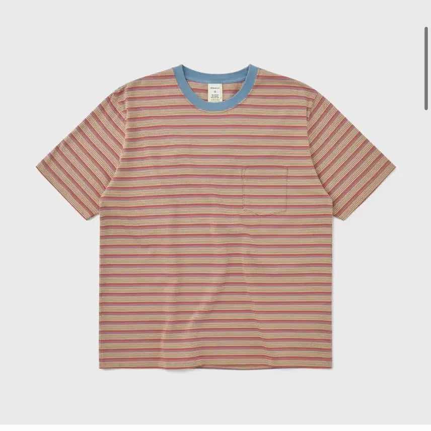 [BUNJANG] Carries Border Stripe T-Shirt / 카키스 보더 스트라이프티