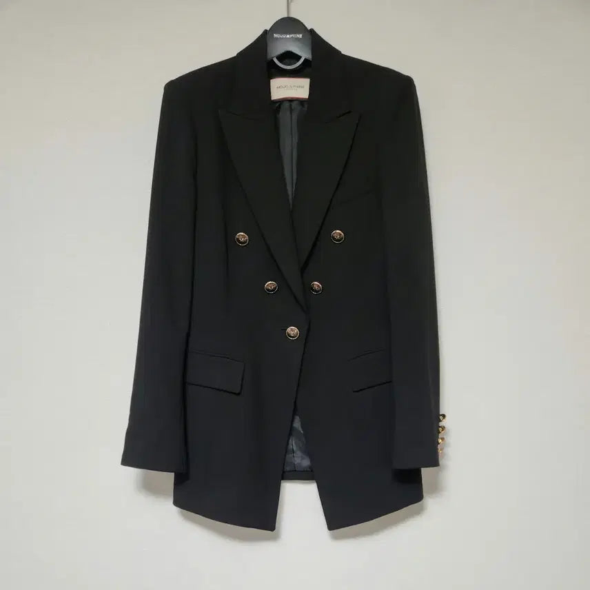 [BUNJANG] MOJO.S.PINE Black Classic Jacket Gold Button M (66) / [새상품급] 모조에스핀 블랙 금장버튼 클래식 자켓 66