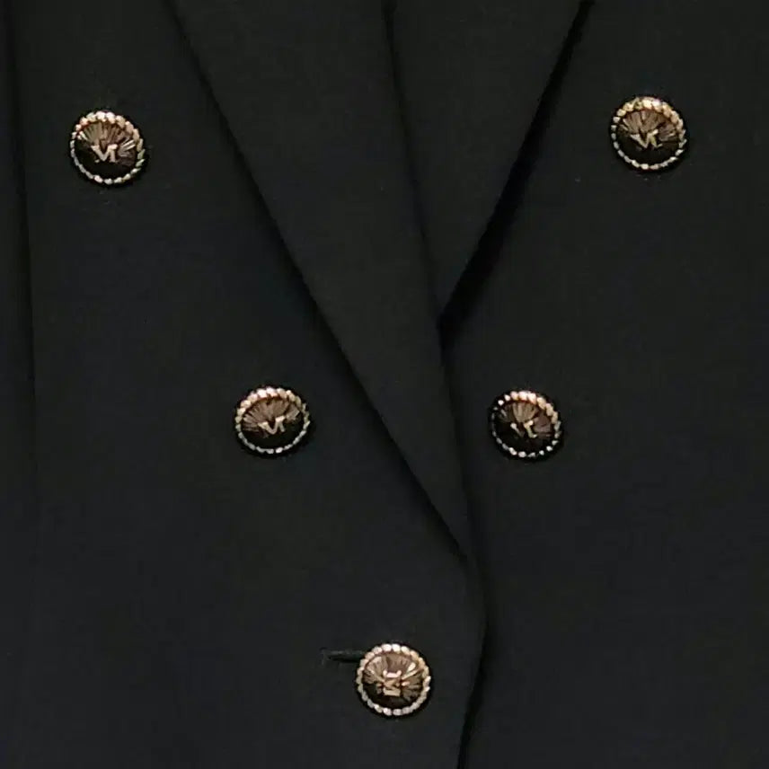 [BUNJANG] MOJO.S.PINE Black Classic Jacket Gold Button M (66) / [새상품급] 모조에스핀 블랙 금장버튼 클래식 자켓 66