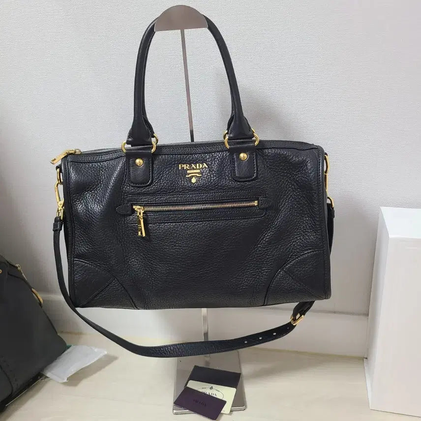 [BUNJANG] Prada Black Motorbag / 프라다 블랙 모터백