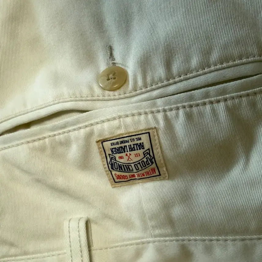 [BUNJANG] Polo Ralph Lauren Relaxed Fit Chino Pants (White, Size 32/32) / 폴로 릴렉스핏 치노팬츠 32/32