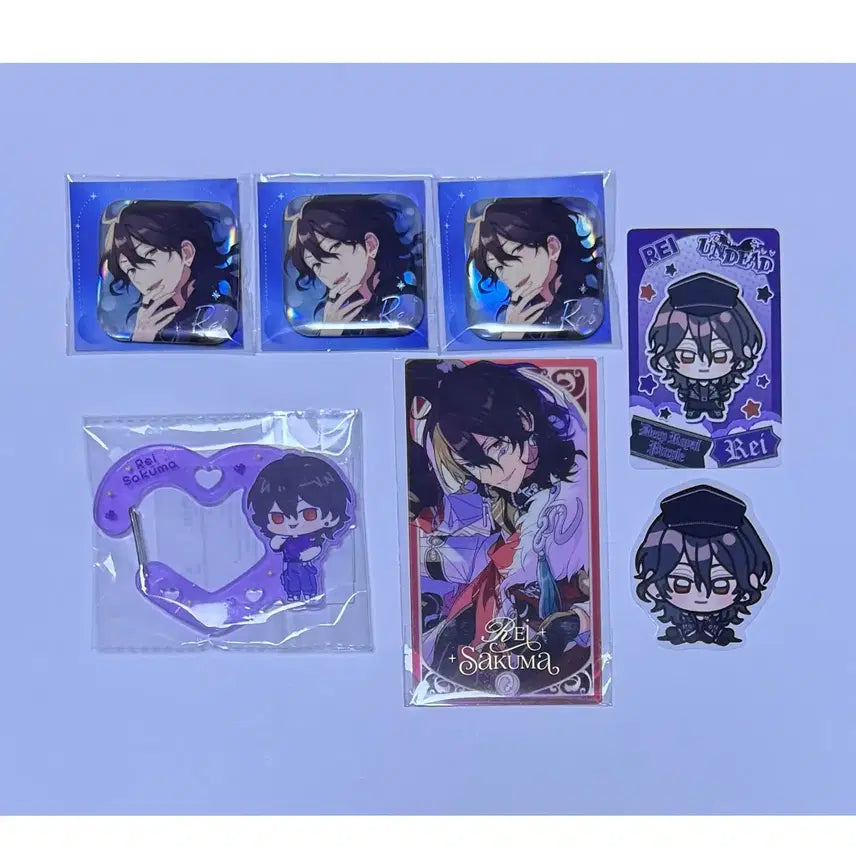 [BUNJANG] Ensemble Stars! Sakuma Rei Spotlight Badge, Winter Clear Card / 앙스타 사쿠마 레이 카라비너 스포트라이트뱃지 겨울 클리어카드 와글와글