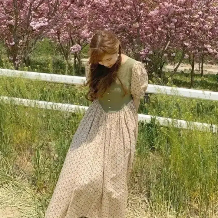 [BUNJANG] Mimi Boutique Floral Pattern Long Dress / 미미부티크 원피스