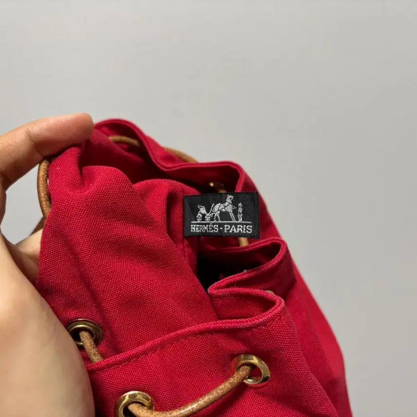 [BUNJANG] Hermès Polochon Bag Red Canvas / 에르메스 폴로숑 백