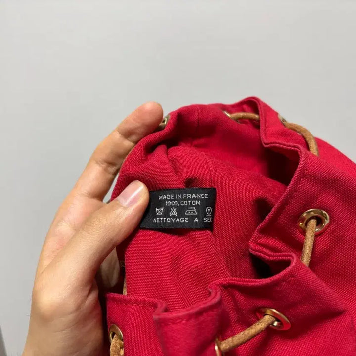 [BUNJANG] Hermès Polochon Bag Red Canvas / 에르메스 폴로숑 백
