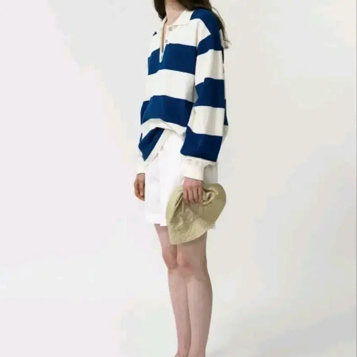 [BUNJANG] Nothing Written Stripe Collar Knit 2025 / 낫띵리튼 스트라이프 카라 니트2025(택달린 새상품) 팔아요