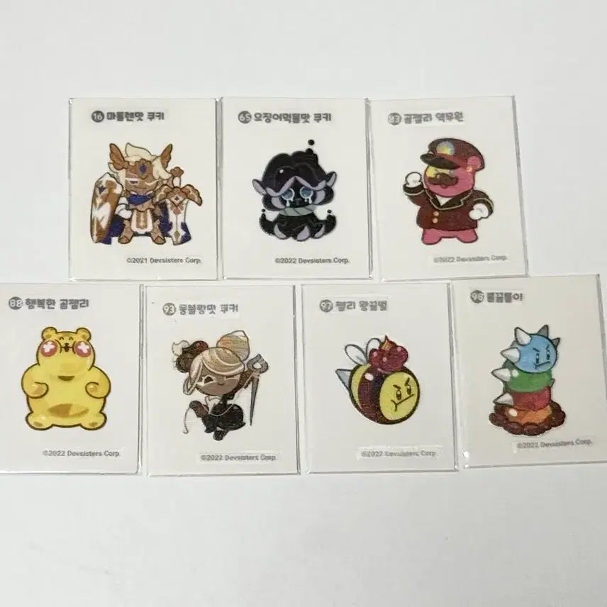 [BUNJANG] Cookie Run Stickers Bundle Set / 쿠키런 띠부씰 일괄