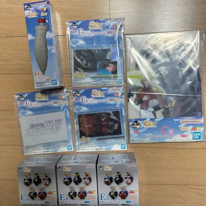 [BUNJANG] Wing Gundam Ichiban Kuji Goods Bundle Set (C/D/E/F) / 윙건담 이치방쿠지 굿즈 일괄 (c/d/e/f)