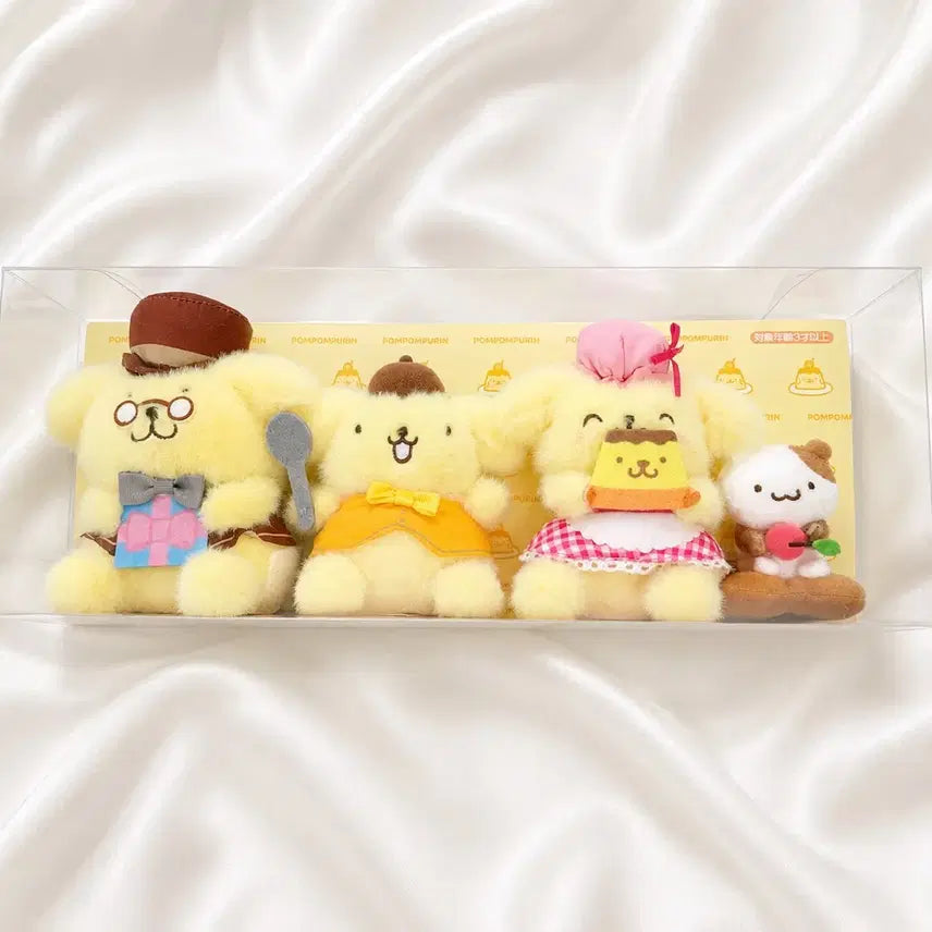 [BUNJANG] Sanrio Pompompurin 30th Anniversary Family Doll Set / 산리오 폼폼푸린 30주년 가족인형세트