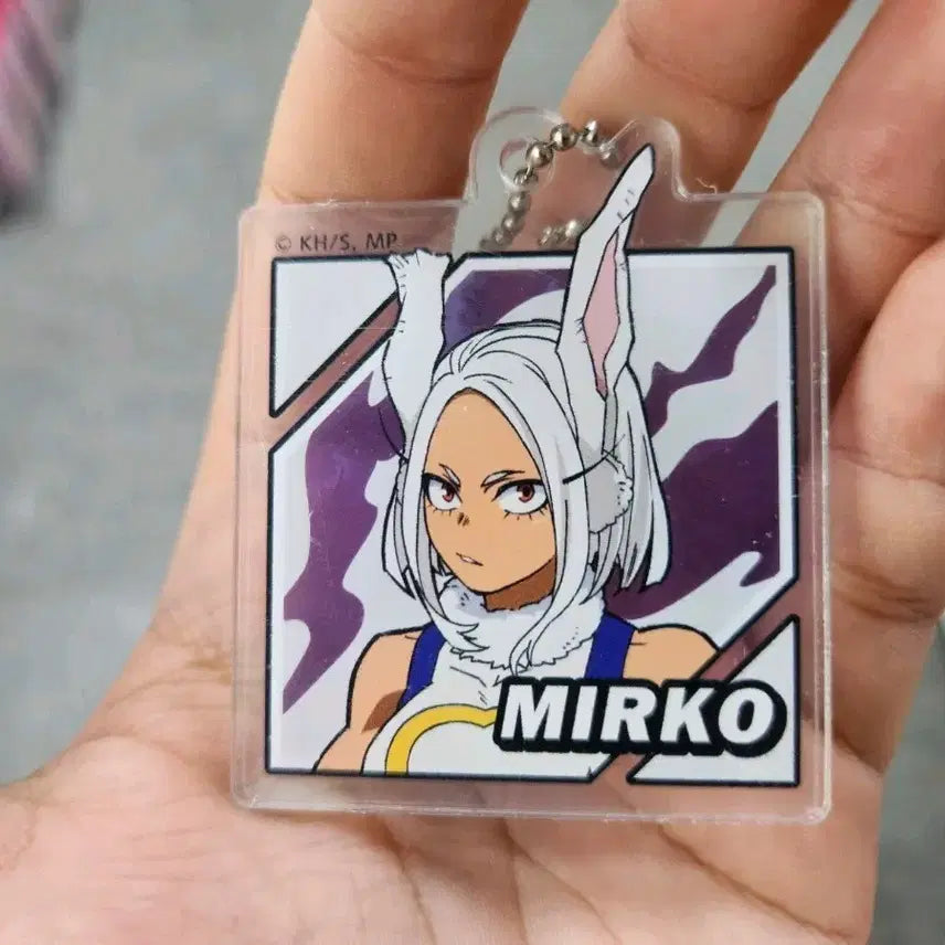 [BUNJANG] Daiso My Hero Academia Mirko Acrylic Keyring / 다이소 나의 히어로 아카데미아 미르코 아크릴 키링