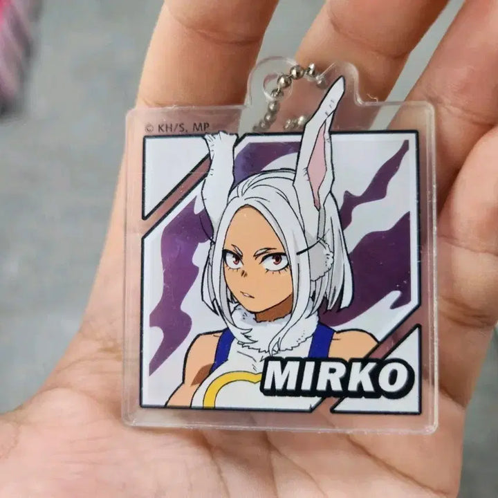 [BUNJANG] Daiso My Hero Academia Mirko Acrylic Keyring / 다이소 나의 히어로 아카데미아 미르코 아크릴 키링