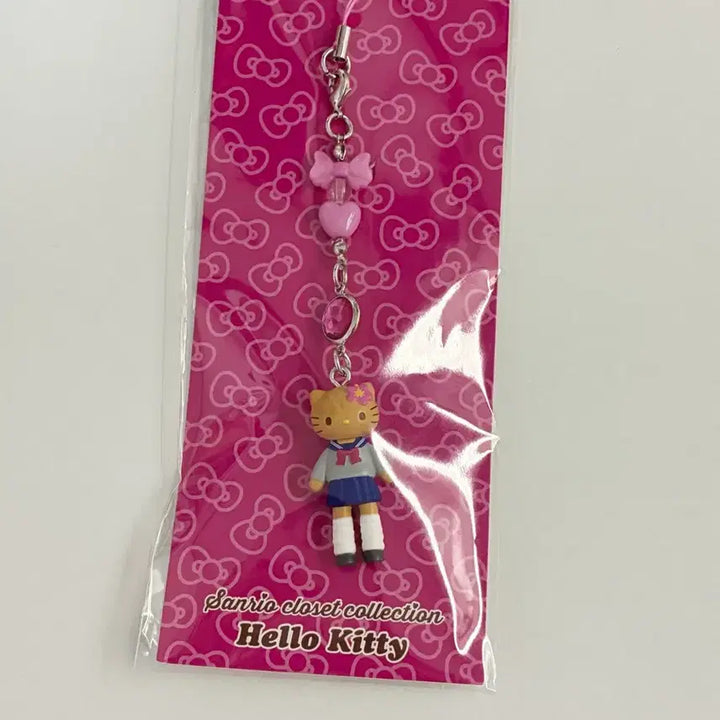 [BUNJANG] Sanrio Hello Kitty Beaded Strap (Tanning Uniform Long Legs Version) - Sealed / 태닝키티 교복키티 롱다리키티 비즈 스트랩 (미개봉)