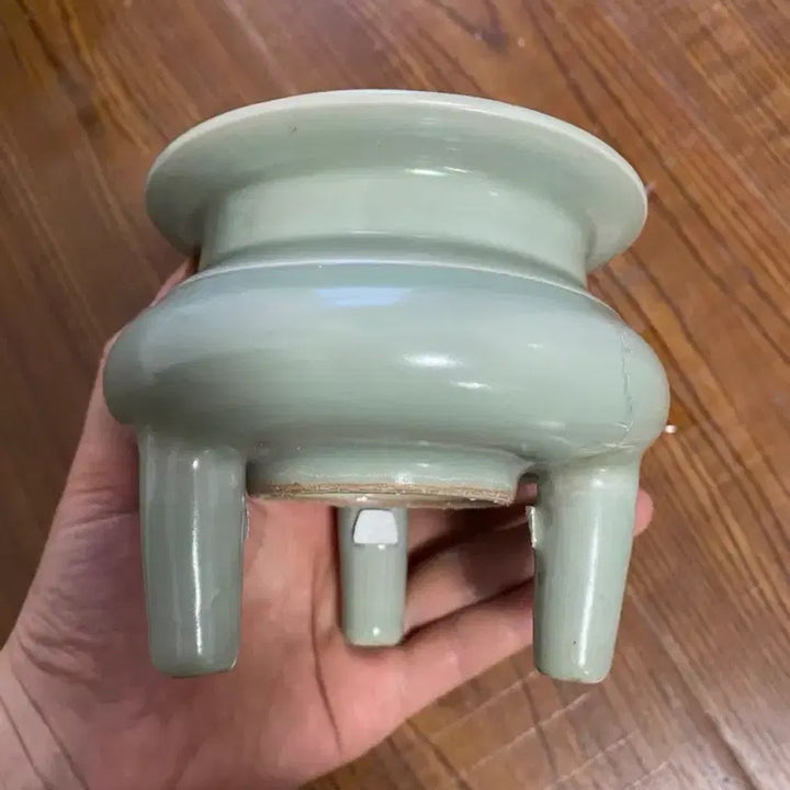 [BUNJANG] Authentic Chinese Qing Dynasty Celadon Vase / 진품 청나라 중후기 용천요(파손 수리품)