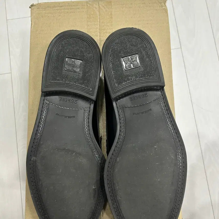 [BUNJANG] Haruta Black Leather Penny Loafer 906 / [실착1회] 하루타 블랙 레더 페니 로퍼 906